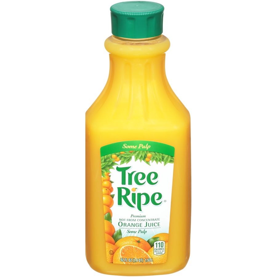 slide 1 of 8, Tree Ripe Oj Some Pulp, 52 oz