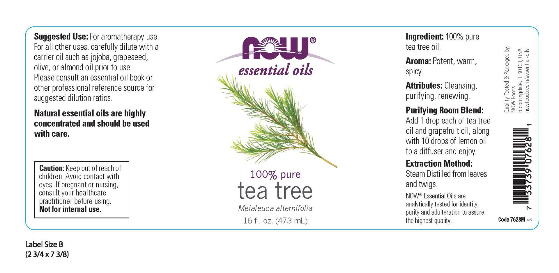slide 3 of 3, NOW Tea Tree Oil - 16 fl. oz., 16 fl oz