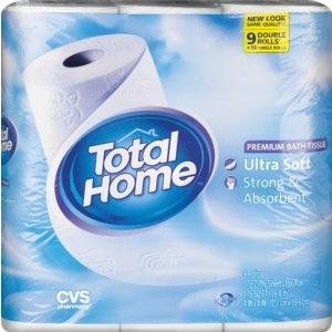 slide 1 of 1, Total Home By CVS Premium Bath Tissue Ultra Soft, 9 ct