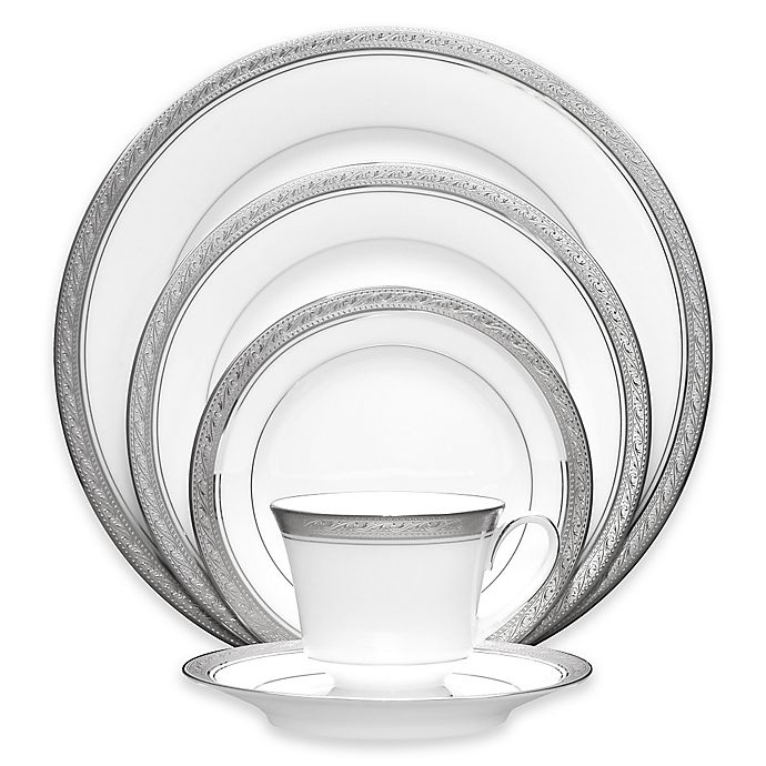 slide 1 of 1, Noritake Crestwood Platinum Place Setting, 5 ct