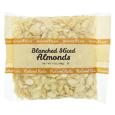 slide 1 of 1, Nature's Eats Blanched Sliced Almonds, 7 oz