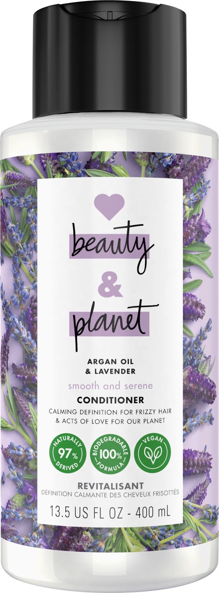 slide 3 of 5, Love Beauty and Planet Weightless Smooth Conditioner Vegan Collagen, Argan Oil & Lavender, 13.5 oz, 13.5 oz