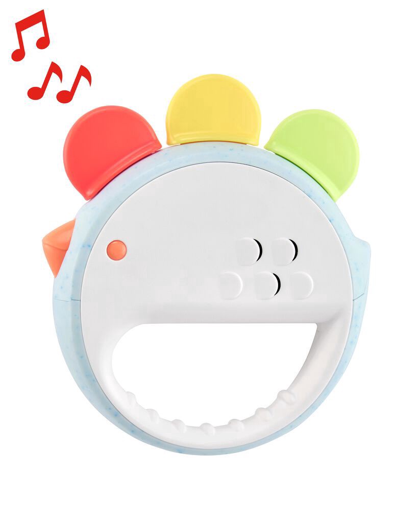 slide 2 of 2, Skiphop Farmstand Feelin' Clucky Musical Tambourine Baby Toy Multi NS, 1 ct