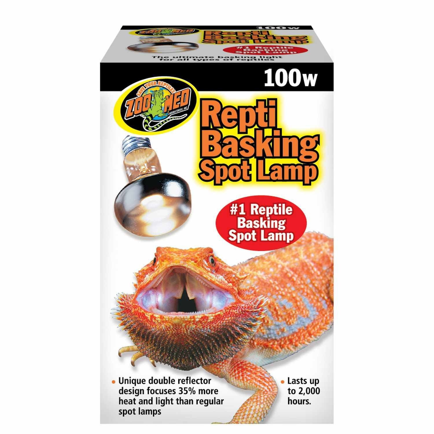 slide 1 of 1, Zoo Med Repti Basking Spot Lamps, 100 Watts, 1 ct