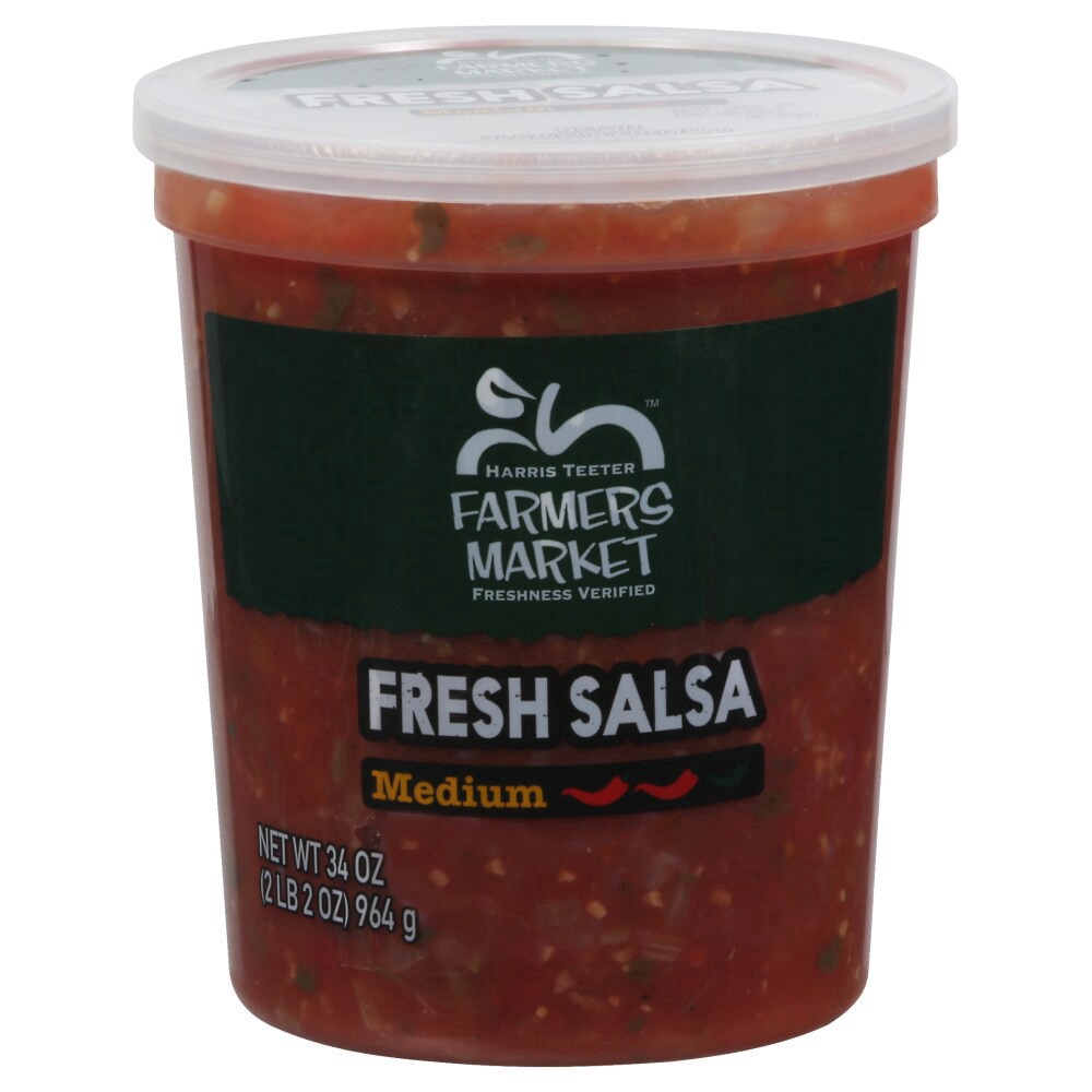 slide 3 of 3, Harris Teeter™ Farmers Market Medium Fresh Salsa, 34 oz