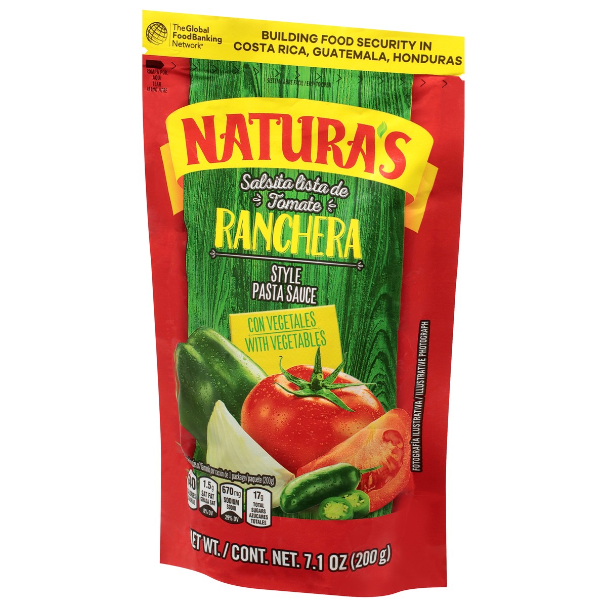 slide 10 of 14, Natura's Ranchera Style Pasta Sauce with Vegetables 7.1 oz, 7.1 oz