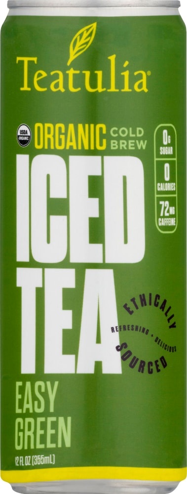 slide 1 of 1, Teatulia Organic Easy Green Cold Brew Iced Tea, 12 fl oz