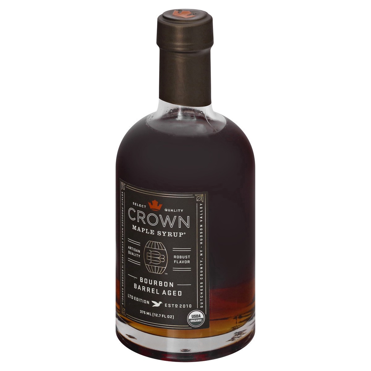 slide 3 of 9, Crown Bourbon Barrel Aged Maple Syrup 375 ml, 375 ml