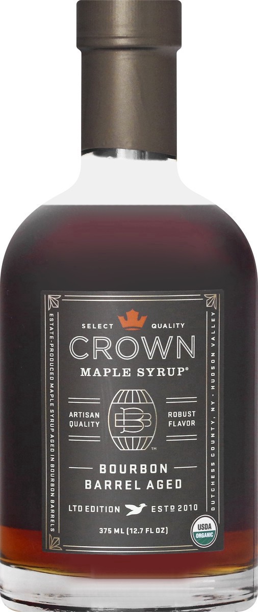 slide 5 of 9, Crown Bourbon Barrel Aged Maple Syrup 375 ml, 375 ml