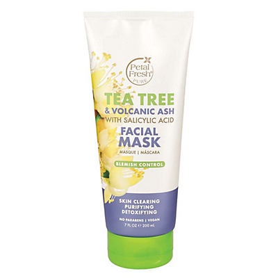 slide 1 of 1, Petal Fresh Tea Tree & Volcanic Ash With Salicylic Acid Facial Mask, 7 oz