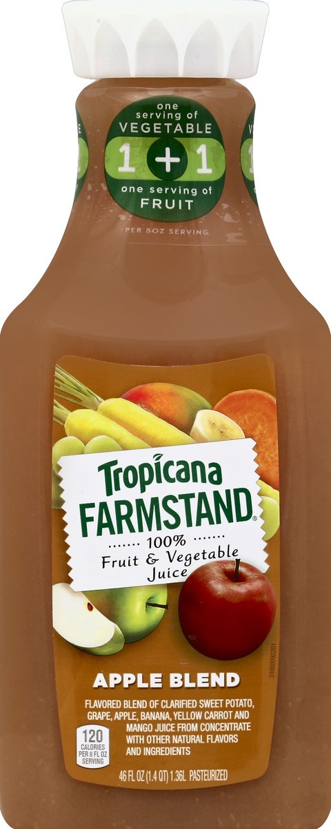 slide 1 of 5, Tropicana 100% Juice - 46 oz, 46 oz