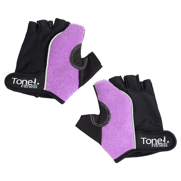 slide 1 of 1, CAP Tone Fitness Weightlifting Gloves, Small Purple, 1 ct
