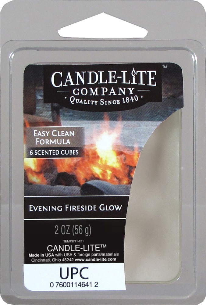 slide 1 of 1, Candle-Lite Fireside Wax Cube, 2 oz