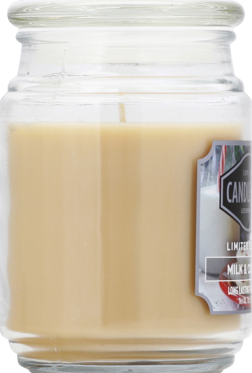 slide 2 of 6, Candle-Lite Limited Edition Milk & Cookies Scented Jar Candle - Cream, 18 oz