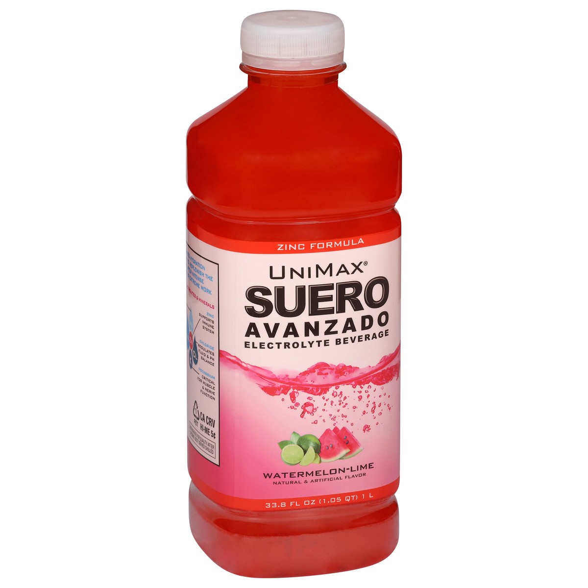 slide 9 of 14, SueroMax Unimax Watermelon-Lime Electrolyte Beverage 33.8 fl oz, 33.8 fl oz
