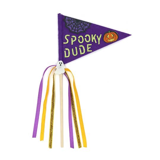 slide 1 of 4, 10" Spooky Dude Pennant By Creatology, 10 in
