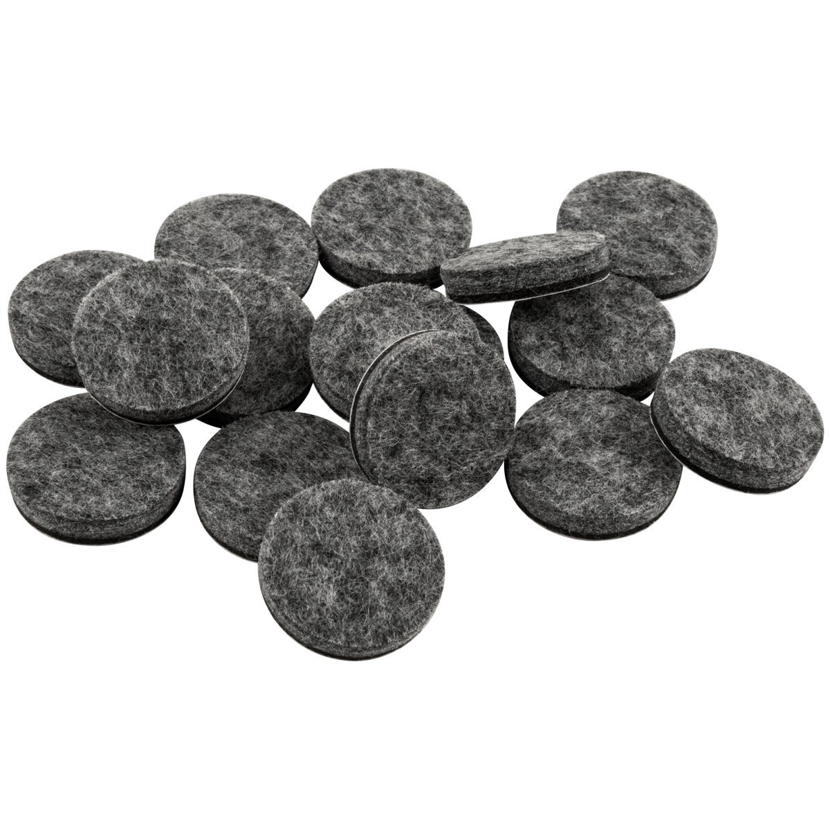 slide 1 of 29, Super Sliders 1" Round Heavy-Duty Self-Stick Felt Pads for Hardwood, Gray, 16 ct