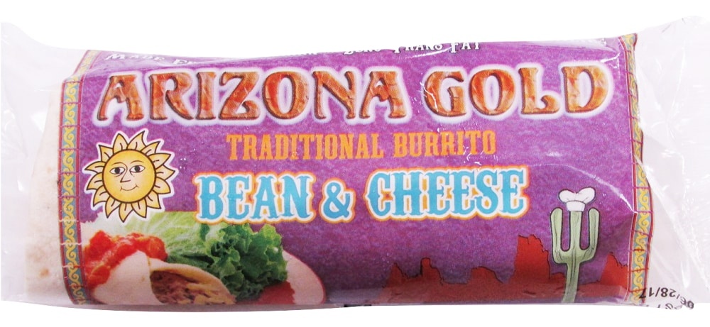 slide 1 of 1, AriZona Gold Bean & Cheese Burrito, 5.75 oz