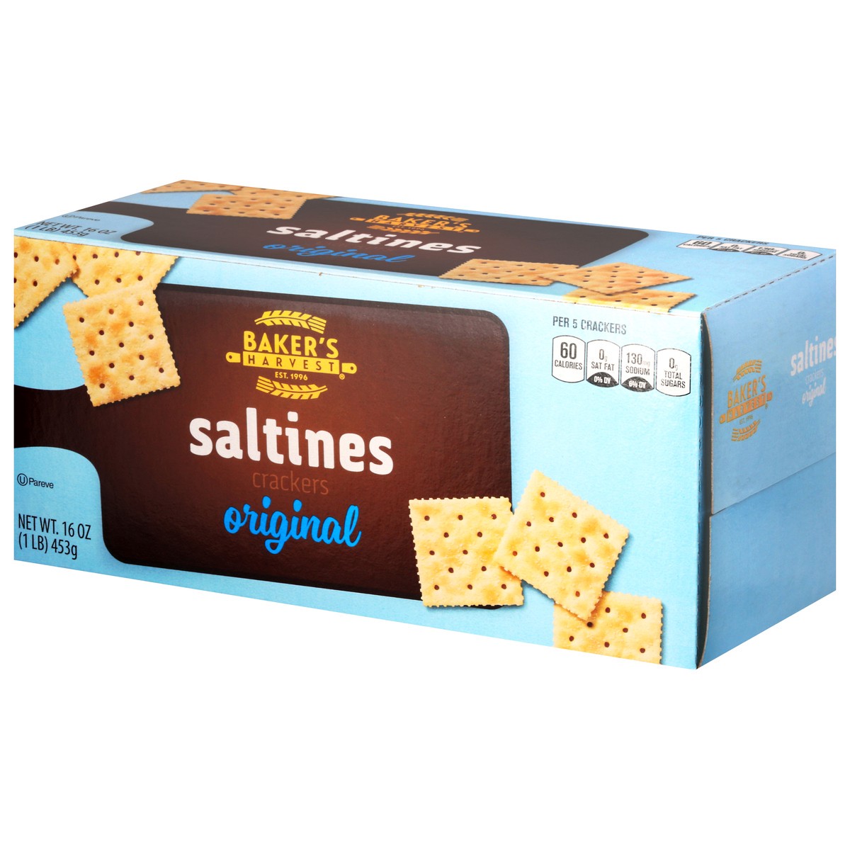 slide 7 of 14, Baker's Harvest Original Saltines Crackers 16 oz, 16 oz