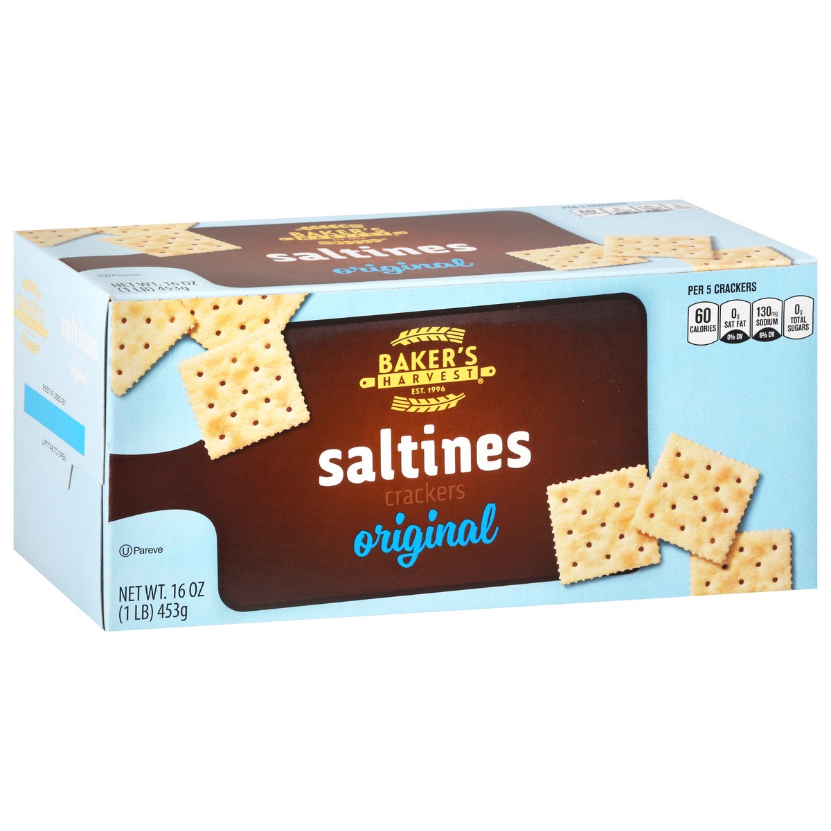 slide 5 of 14, Baker's Harvest Original Saltines Crackers 16 oz, 16 oz