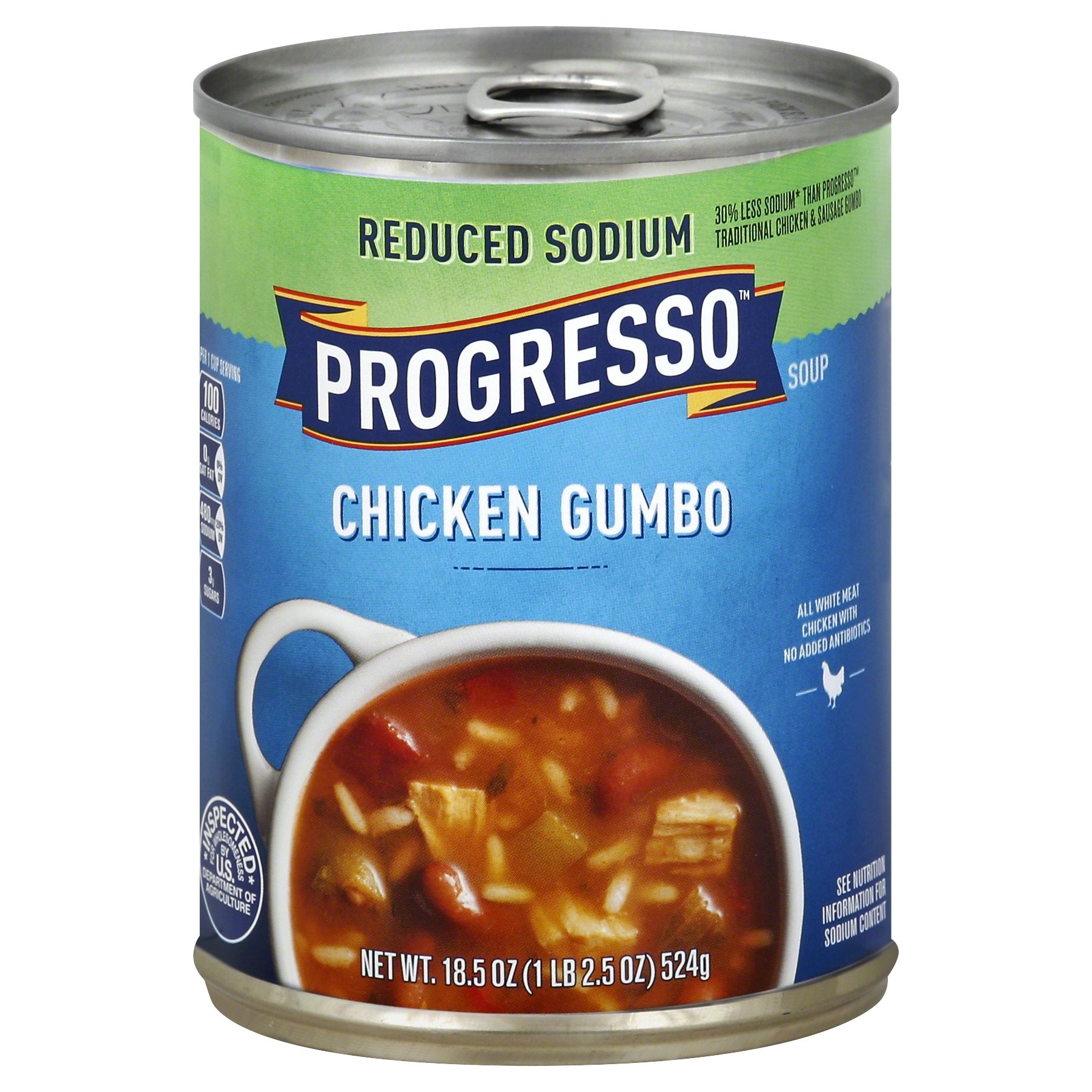 slide 1 of 1, Progresso Low Fat Heart Healthy Chicken Gumbo Soup, 18.5 oz