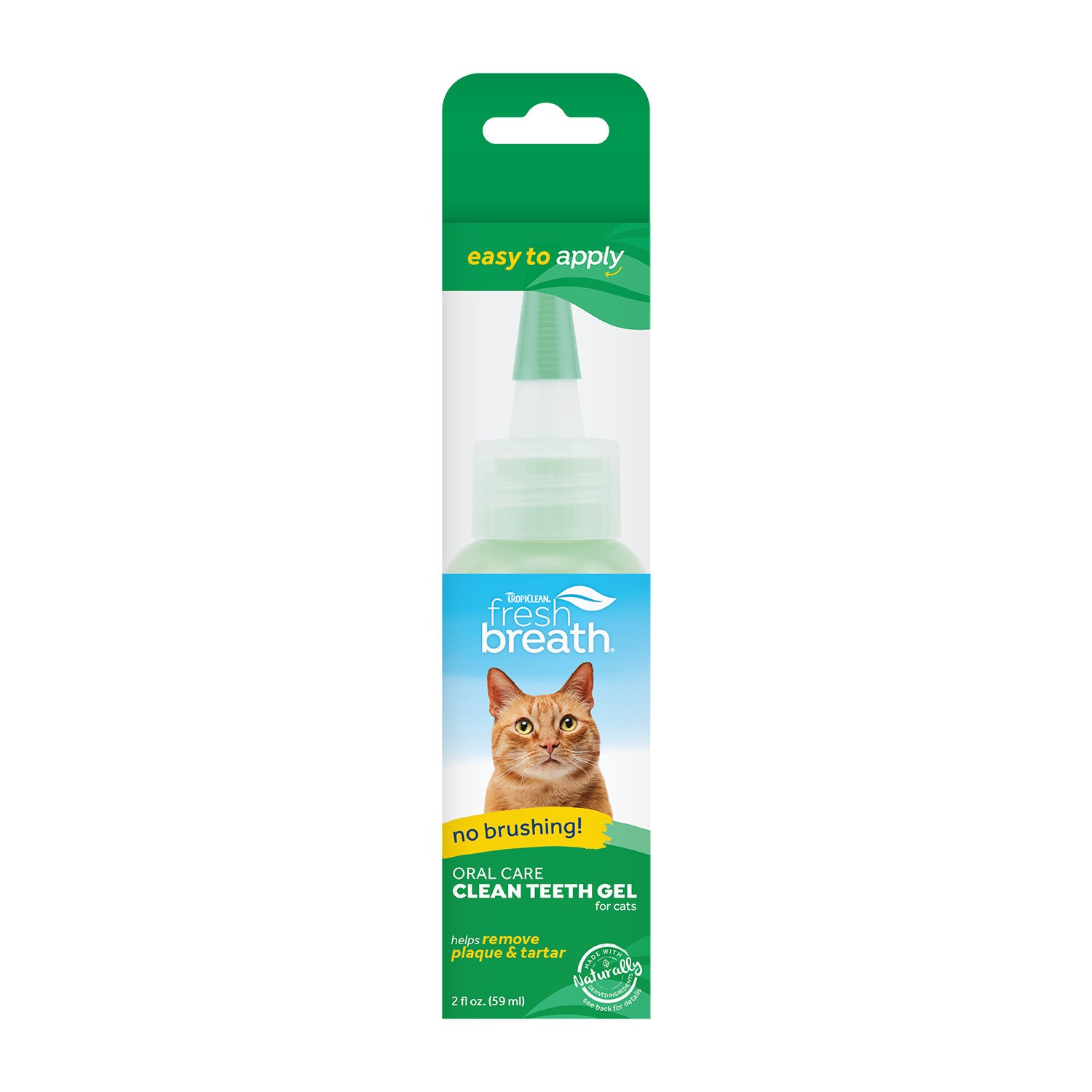 slide 1 of 9, TropiClean Fresh Breath No Brushing Clean Teeth Dental & Oral Care Gel for Cats, 2oz, 1 ct