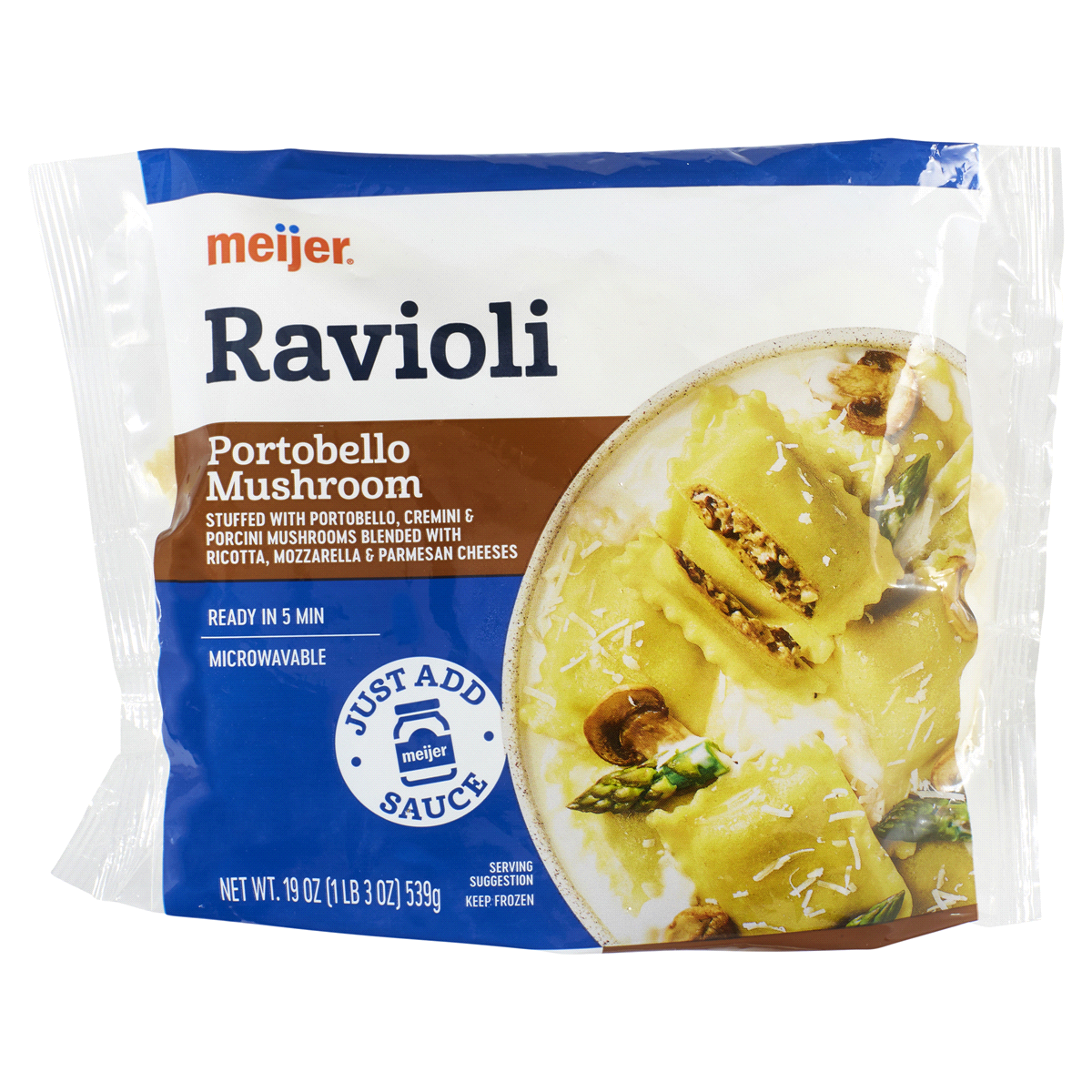 slide 1 of 29, Meijer Portobello Mushroom Ravioli, 19 oz