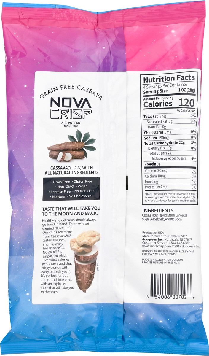 slide 8 of 13, Novacrisp Chip Cassava Popd Ssalt - 4 oz, 4 oz