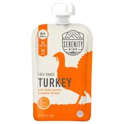 Serenity Kids Free Range Turkey with Organic Sweet Potato, Pumpkin, & Beet Pouch, 3.5oz