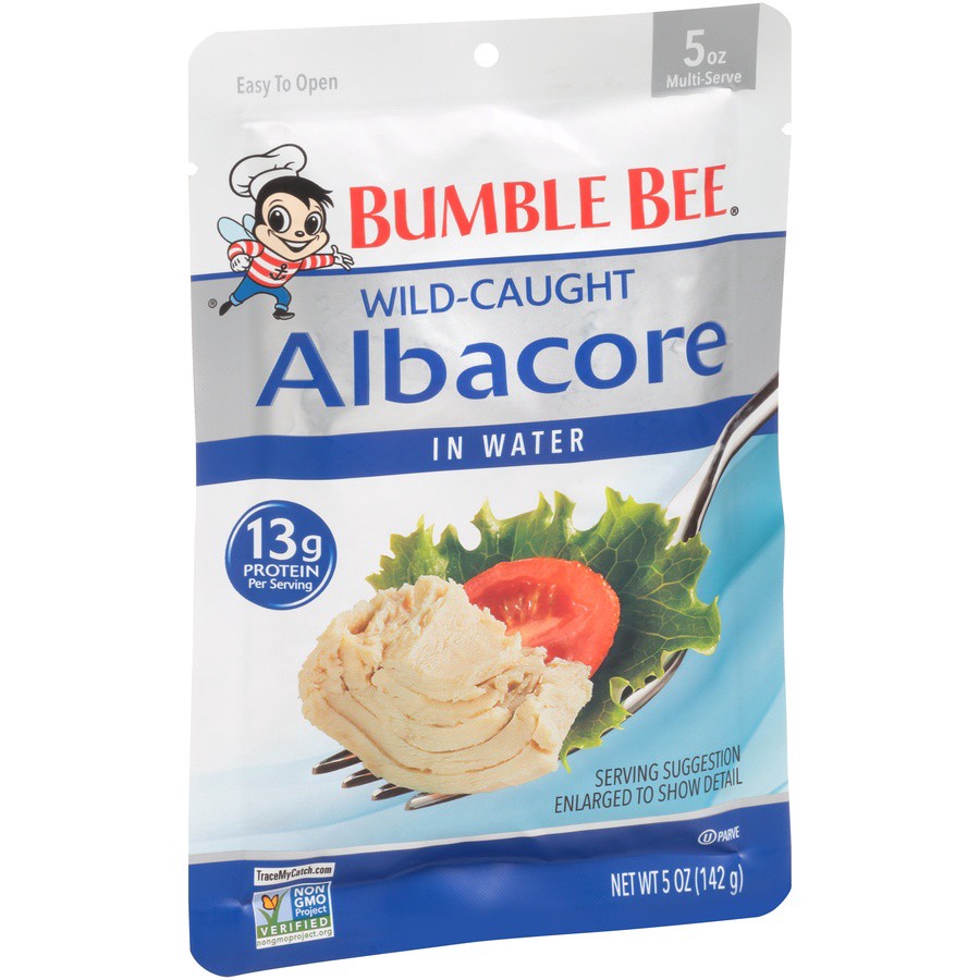 slide 2 of 8, Bumble Bee Premium Albacore Tuna In Water Pouch, 5 oz