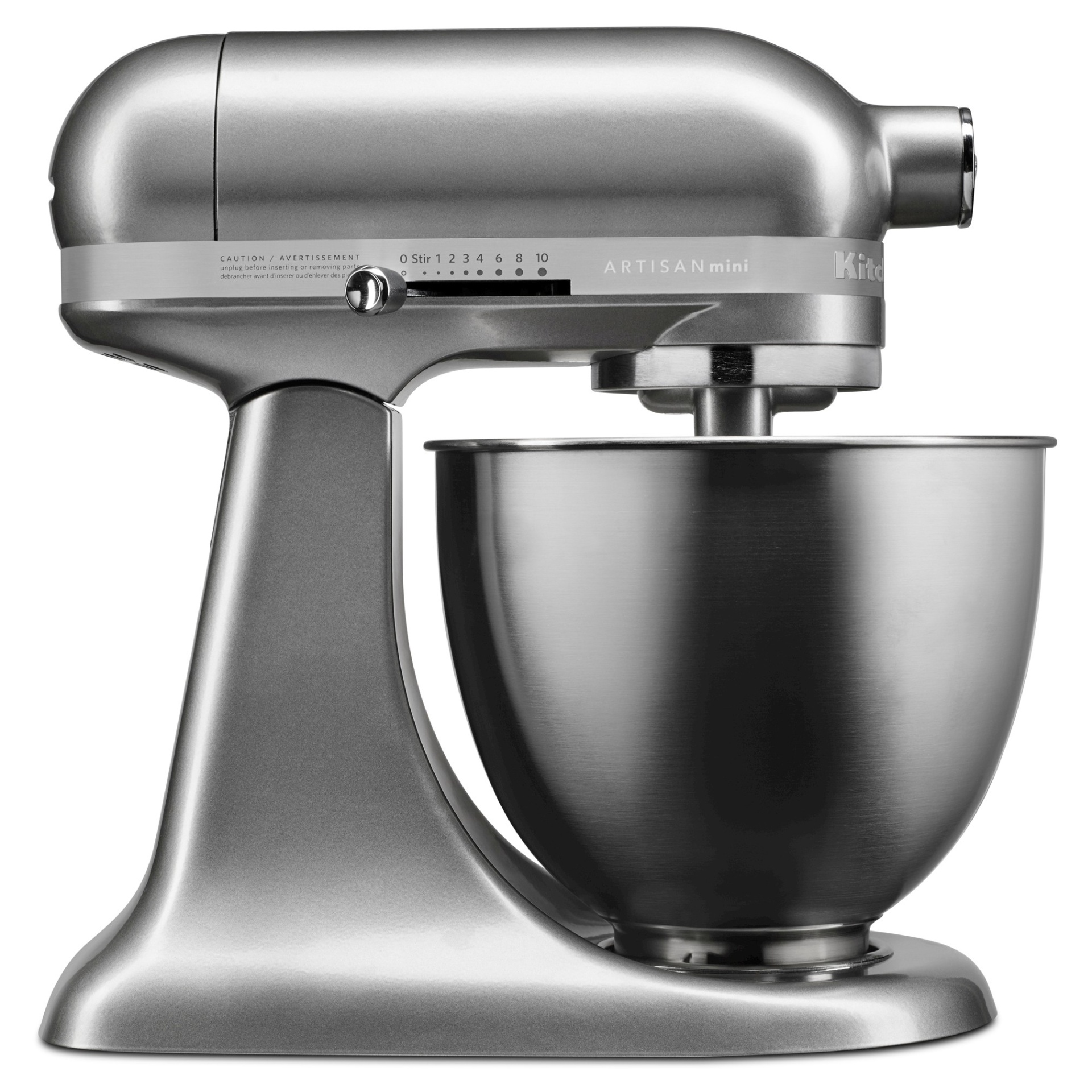 slide 1 of 1, KitchenAid Artisan Mini Stand Mixer - Silver, 3.5 qt