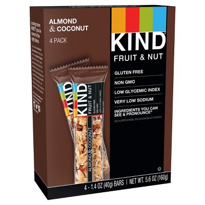 slide 1 of 6, KIND Almond & Coconut Nutrition Bars, 4 ct; 1.4 oz