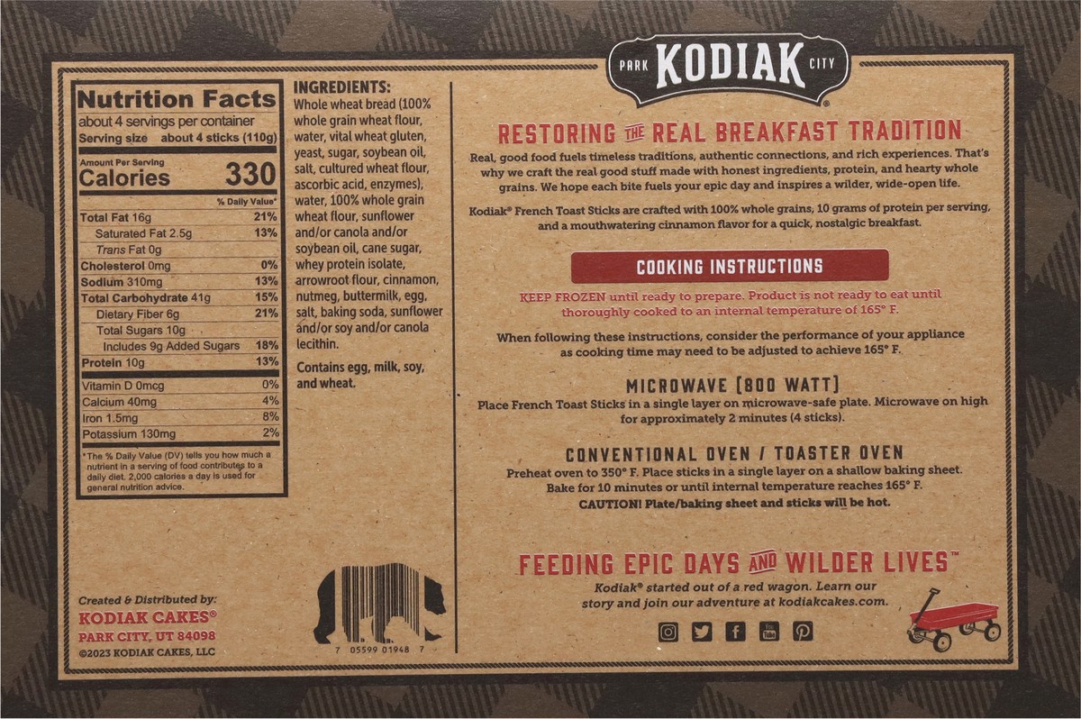 slide 11 of 12, Kodiak Cakes Protein-Packed Cinnamon French Toast Sticks 14.5 oz, 14.5 oz