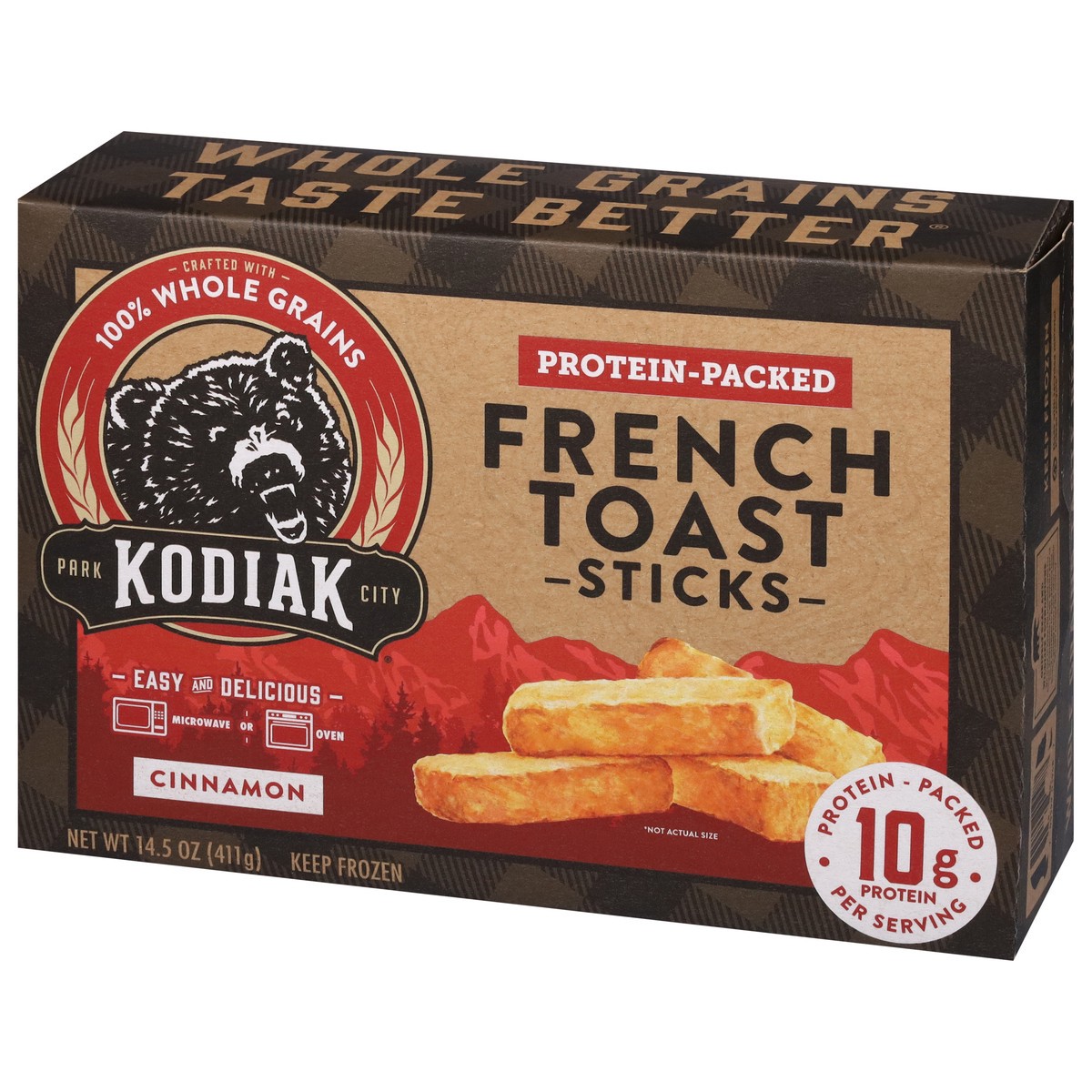 slide 10 of 12, Kodiak Cakes Protein-Packed Cinnamon French Toast Sticks 14.5 oz, 14.5 oz