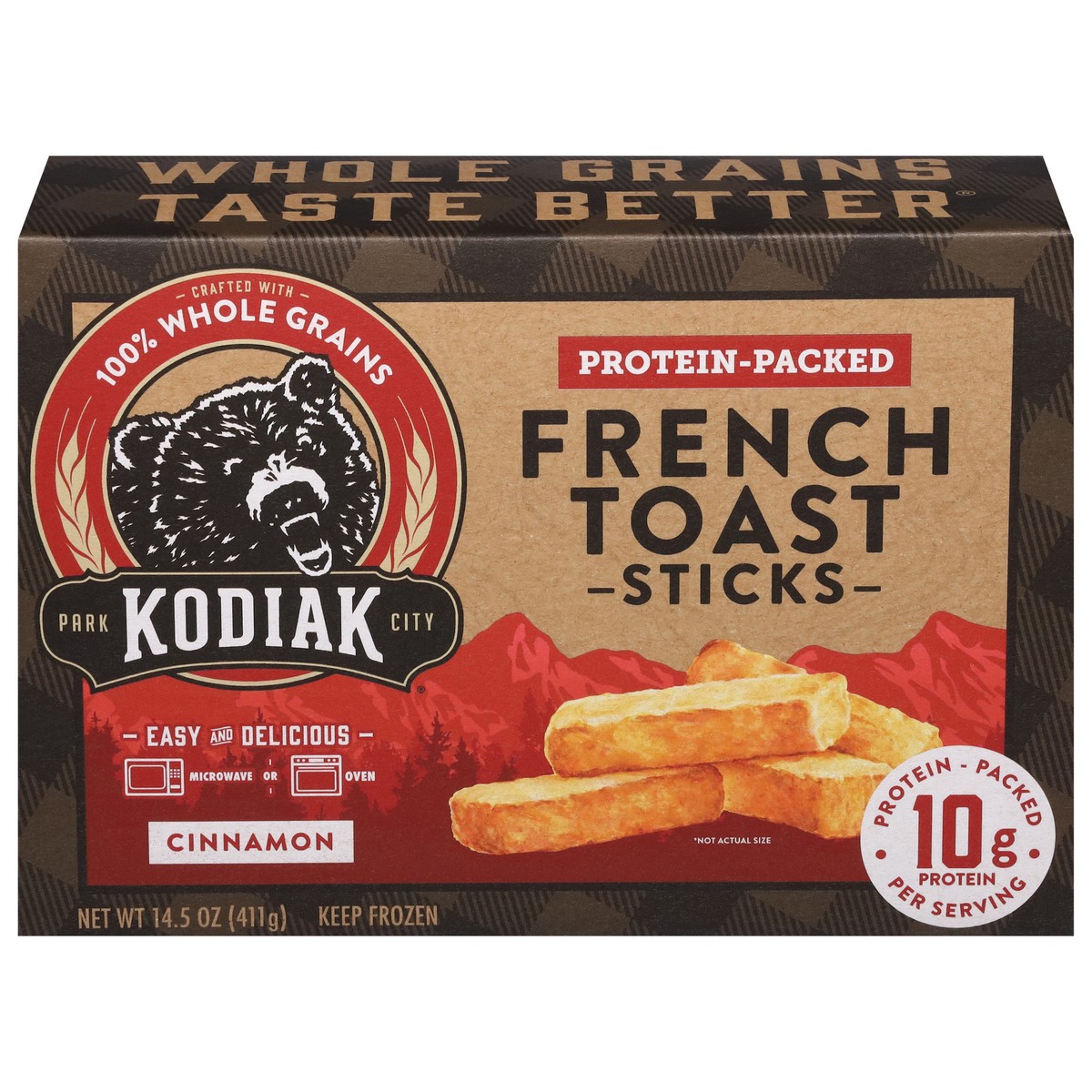 slide 1 of 12, Kodiak Cakes Protein-Packed Cinnamon French Toast Sticks 14.5 oz, 14.5 oz