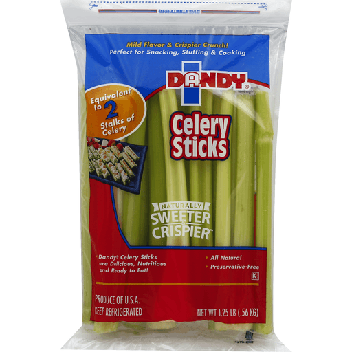 slide 2 of 2, Dandy Celery Sticks - 1.25lb Bag, 1.25 lb