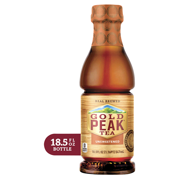 slide 1 of 1, Gold Peak Unsweetened Tea - 18.5 oz, 18.5 oz