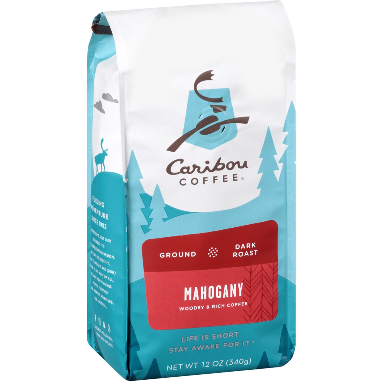 slide 33 of 52, Caribou Coffee Mahogany Dark Roast Ground Coffee Bag- 12 oz, 12 oz