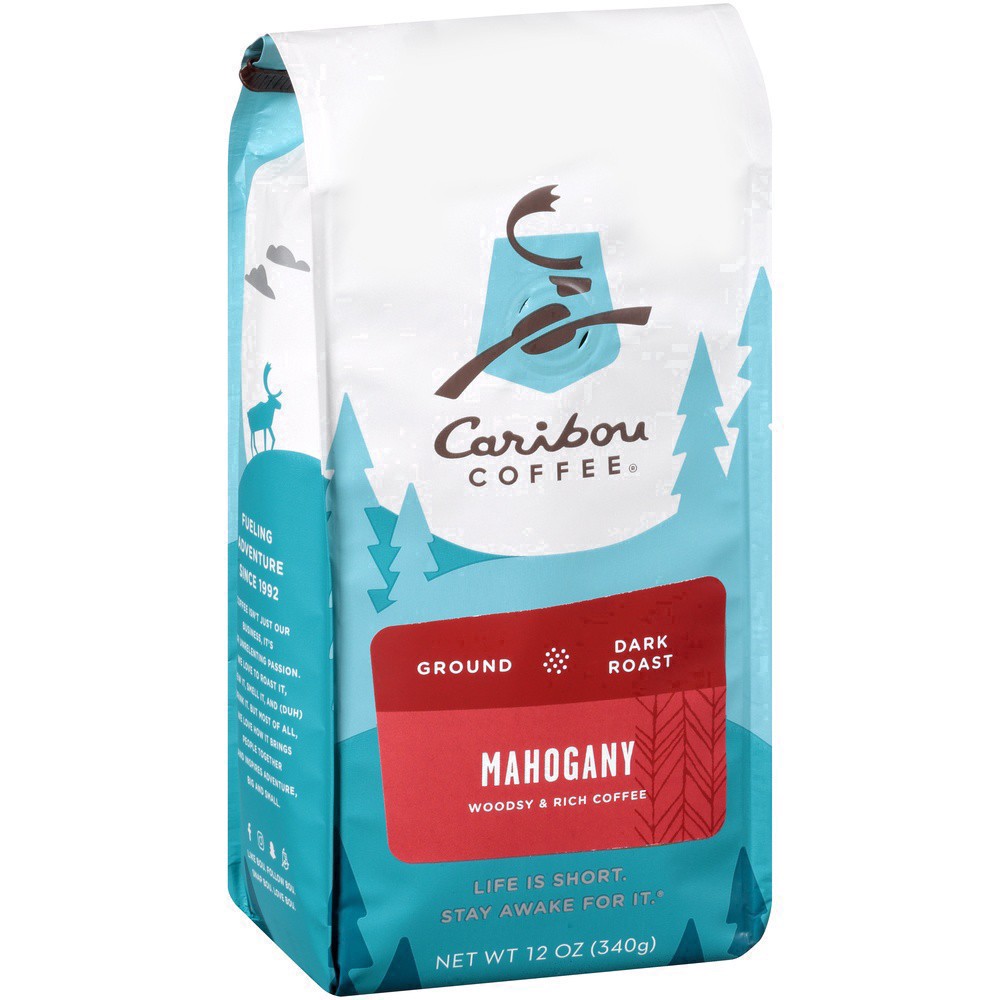 slide 13 of 52, Caribou Coffee Mahogany Dark Roast Ground Coffee Bag- 12 oz, 12 oz