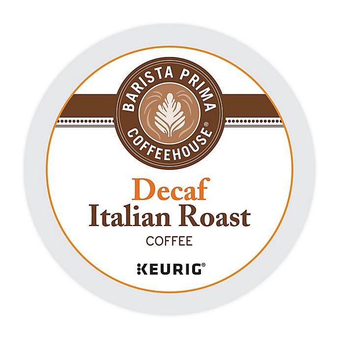 slide 1 of 8, Barista Prima Coffeehouse Decaf Italian Roast Coffee Keurig K-Cup Pods, 24 ct