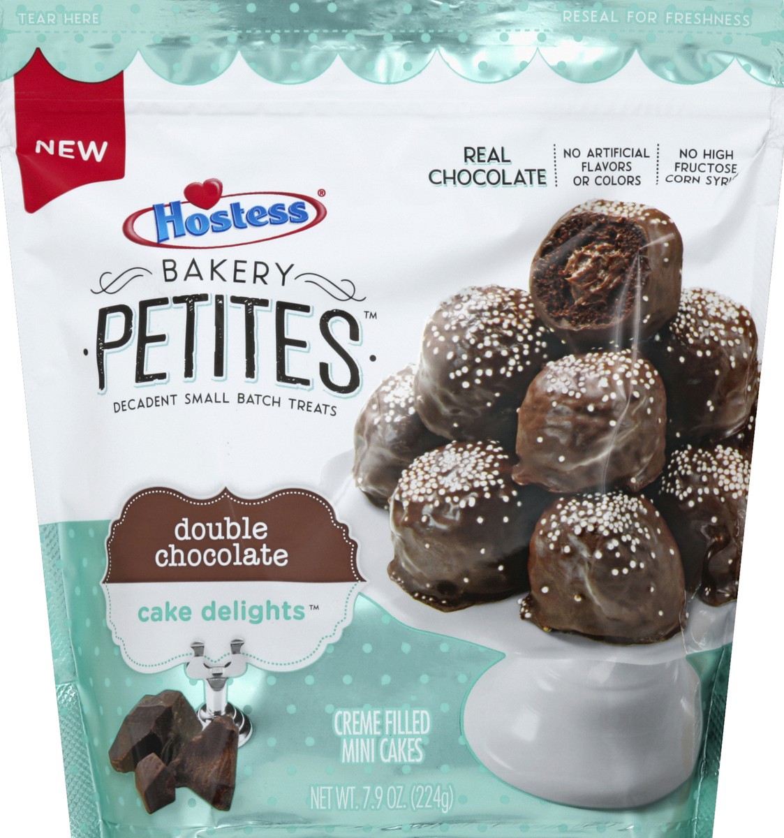 slide 2 of 2, Hostess Bakery Petites Cake Delights Double Chocolate, 7.9 oz