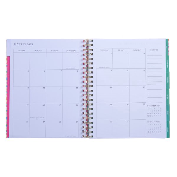slide 2 of 4, 2025 Gartner Studios Wrapped Hardcover Daily/Weekly/Monthly Spiral Annual Planner, 9-1/8"" X 11"", Multicolor, January 2025 To December 2025, 100558, 1 ct