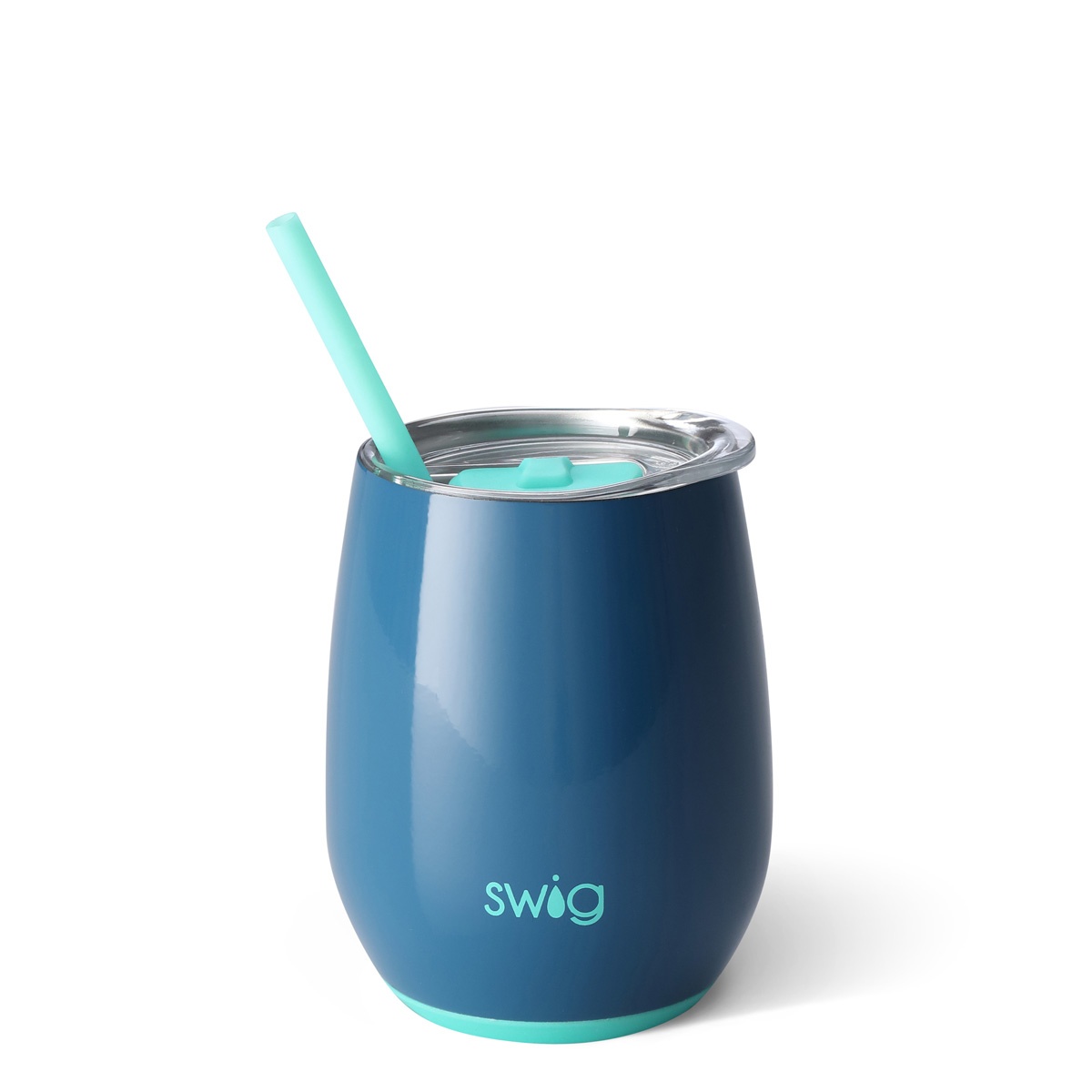 slide 1 of 1, Swig Denim Wine Cup, 14 oz