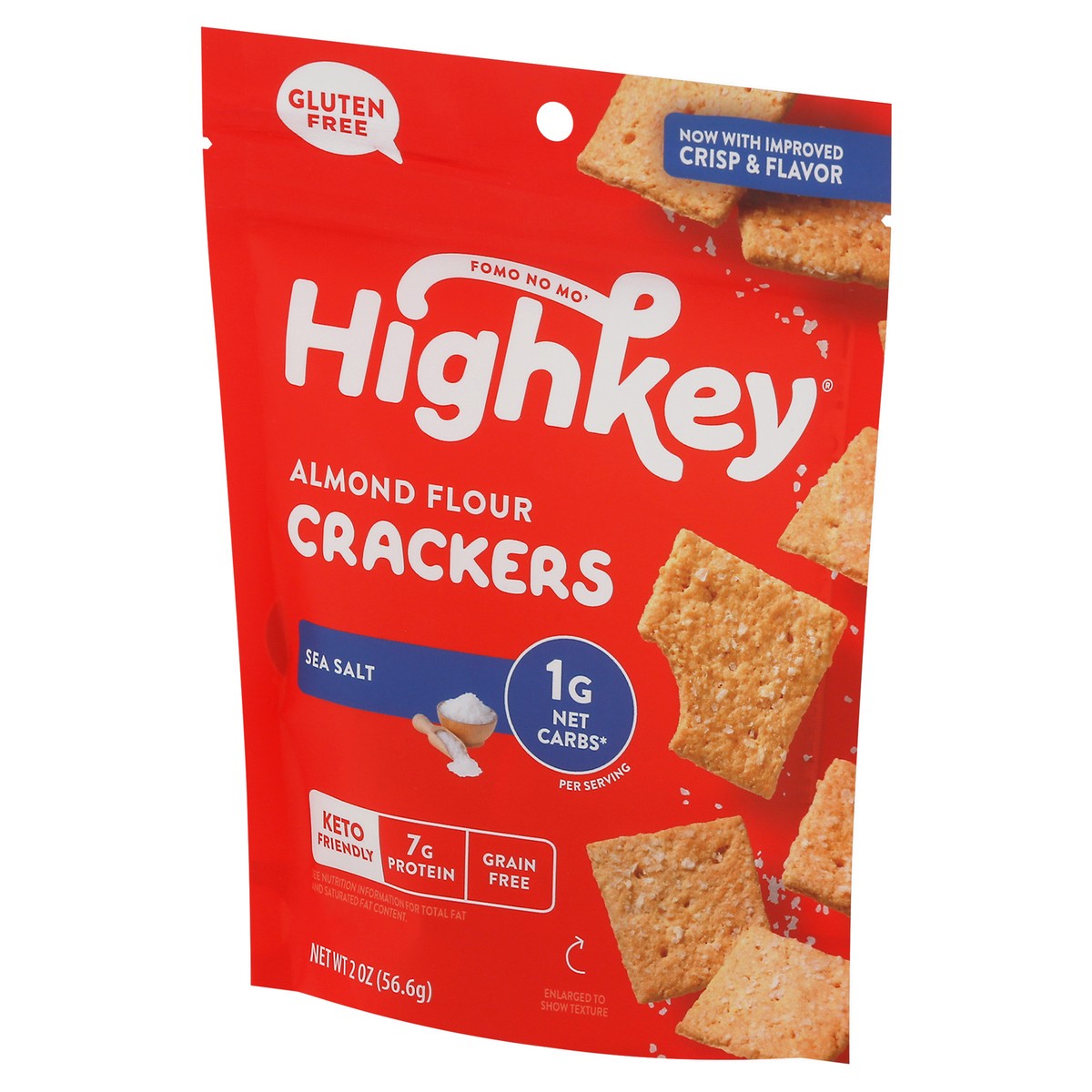 slide 6 of 9, HighKey Gluten Free Almond Flour Crackers - 2 oz, 2 oz