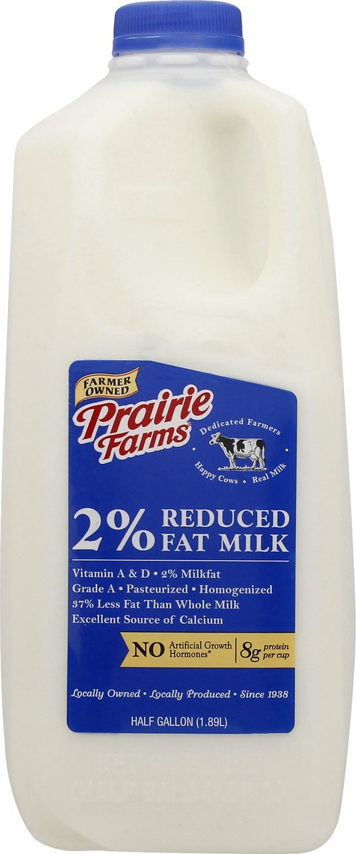 slide 6 of 10, Prairie Farms 2% Milk - 0.5 gal, 1/2 gal