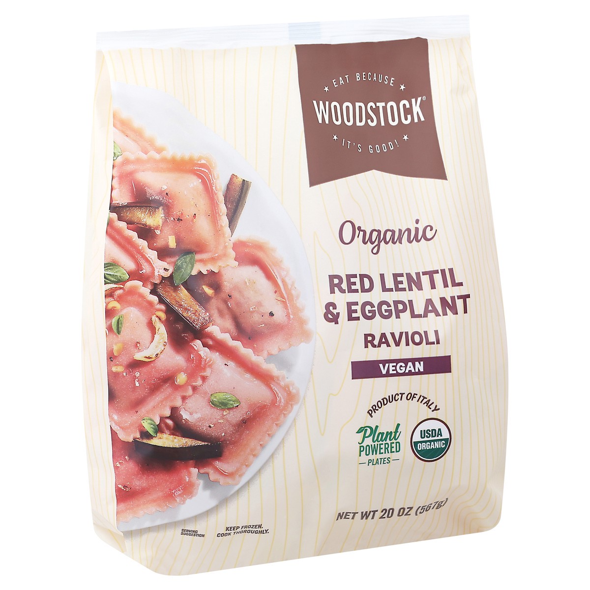 slide 13 of 14, Woodstock Organic Red Lentil & Eggplant Ravioli 20 oz, 20 oz