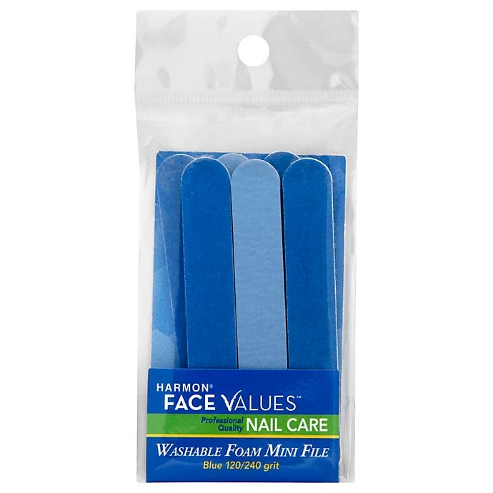 slide 1 of 3, Harmon Face Values Mini Nail Files - Blue, 6 ct