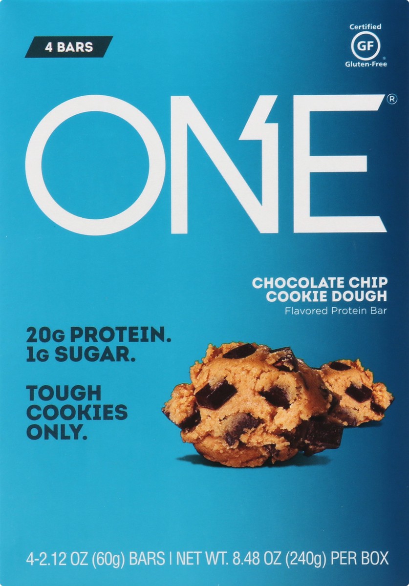 slide 9 of 9, ONE Chocolate Chip Cookie Dough Flavored Protein Bars, 2.12 oz (4 Count), 4 ct; 2.12 oz