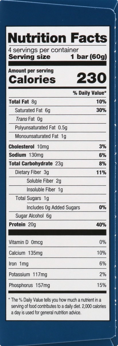 slide 6 of 9, ONE Chocolate Chip Cookie Dough Flavored Protein Bars, 2.12 oz (4 Count), 4 ct; 2.12 oz