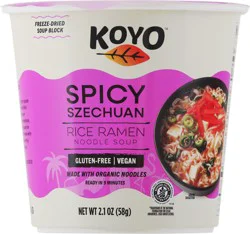 Koyo Spicy Szechuan Rice Ramen Noodle Soup 2.1 oz